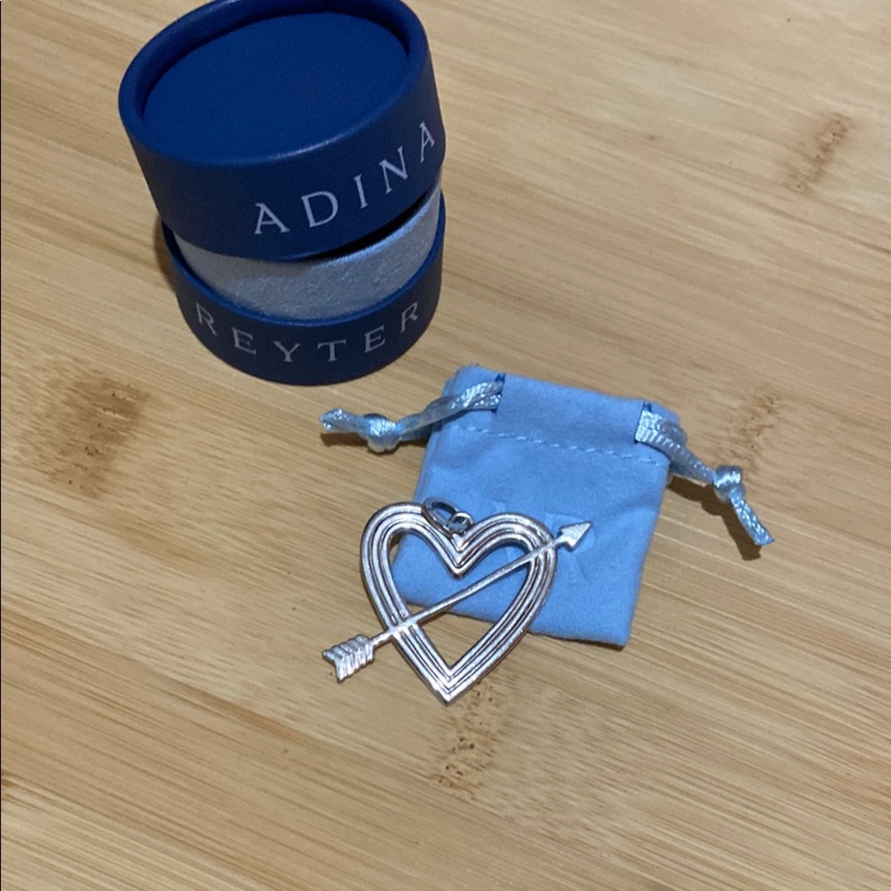 Adina Reyter hinged silver heart charm